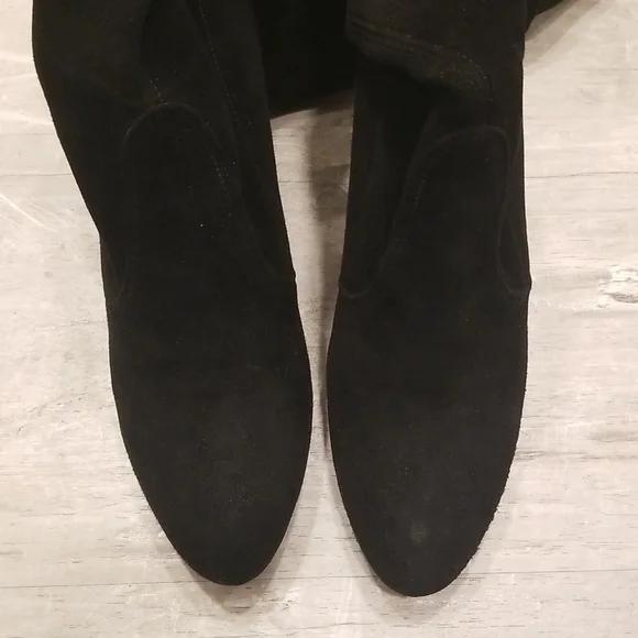 💕STUART WEITZMAN💕 Highland Suede Over-the-Knee Boots ~ Black 7.5
